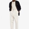 Striped Bomber Neck Polo Shirts Striped Bomber Neck Polo Shirts