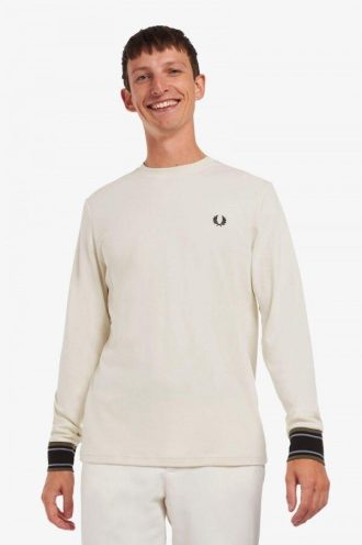Striped Cuff Long Sleeve T Shirts