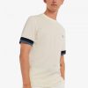 Striped Cuff Piqué T Shirts