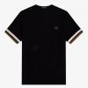 Striped Cuff Piqué T Shirts Striped Cuff Piqué T Shirts