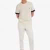 Striped Cuff Piqué T Shirts
