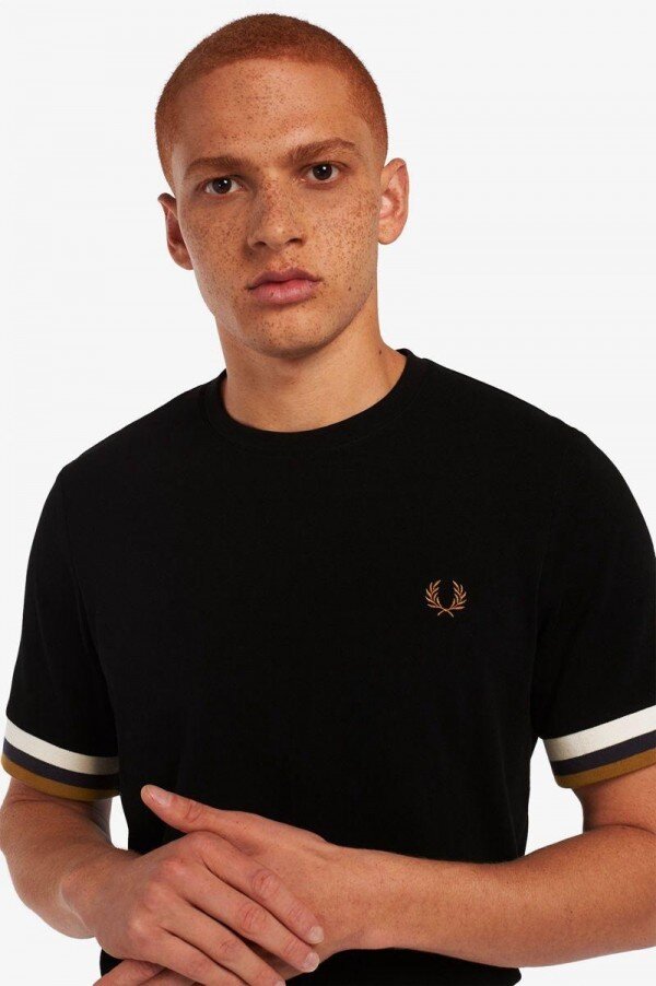 Striped Cuff Piqué T Shirts Striped Cuff Piqué T Shirts