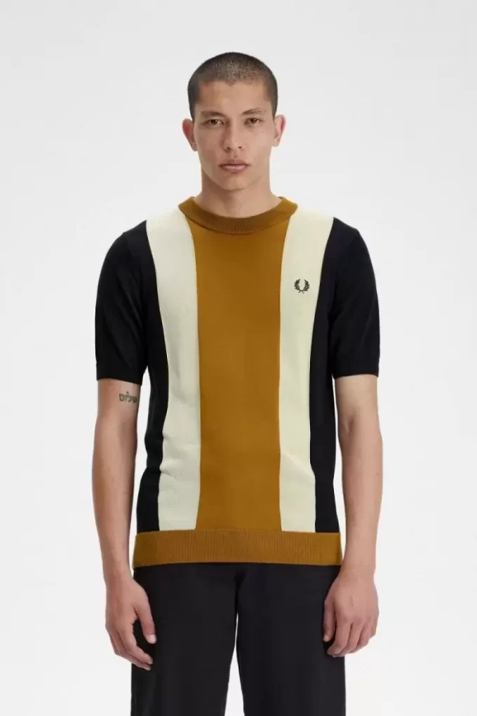 Striped Fine Knit Men’s T-Shirt
