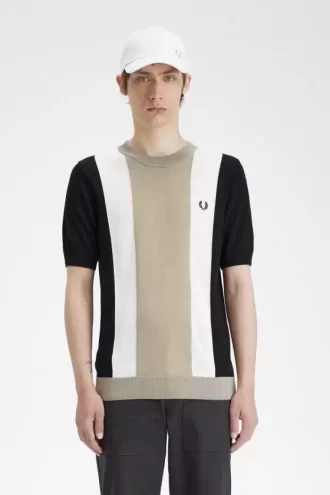 Striped Fine Knit Men’s T-Shirt