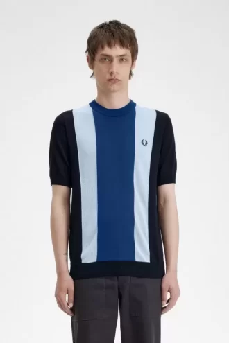 Striped Fine Knit Men’s T-Shirt