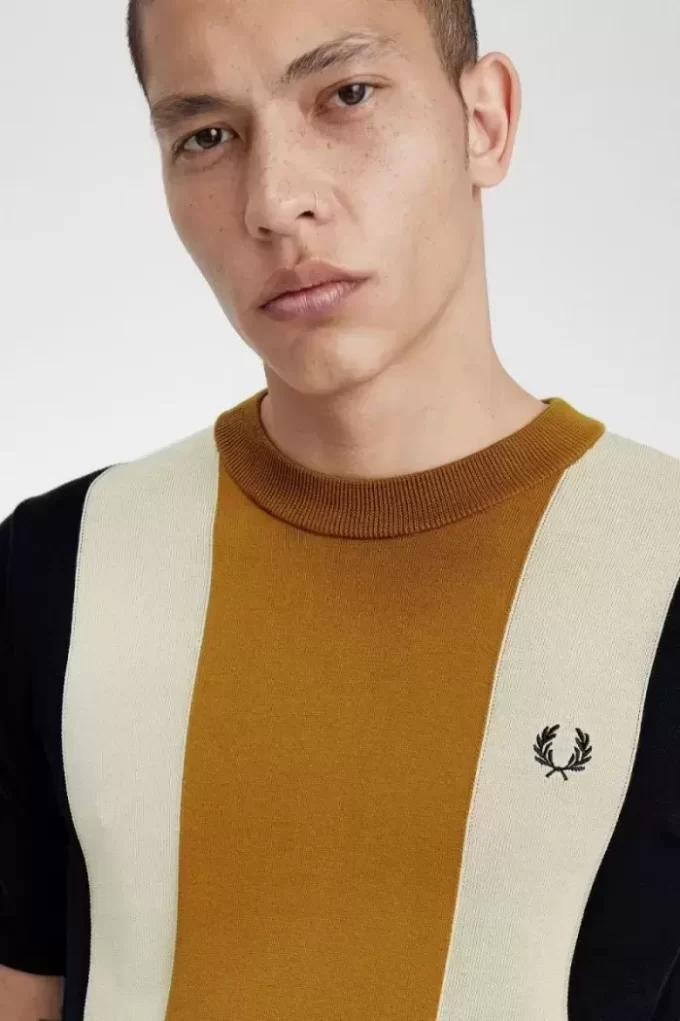 Striped Fine Knit Men’s T-Shirt