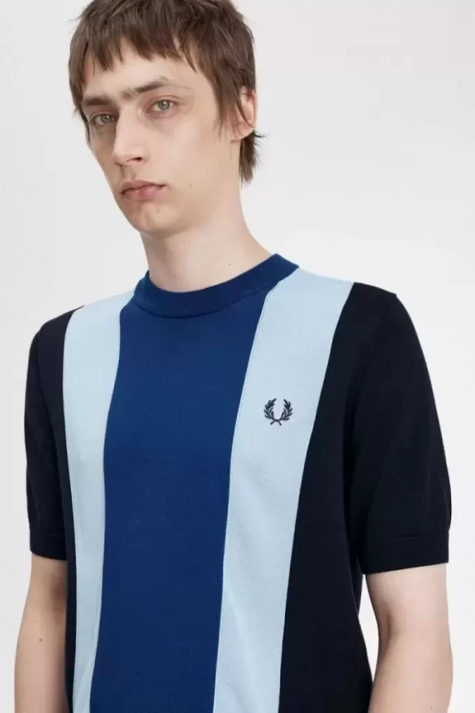Striped Fine Knit Men’s T-Shirt