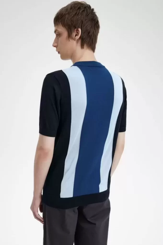 Striped Fine Knit Men’s T-Shirt
