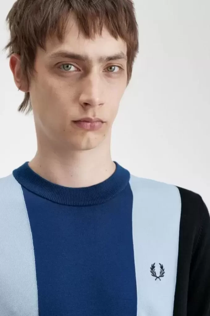 Striped Fine Knit Men’s T-Shirt