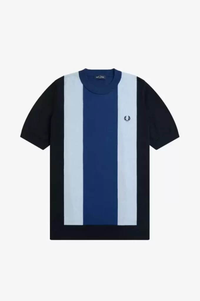 Striped Fine Knit Men’s T-Shirt