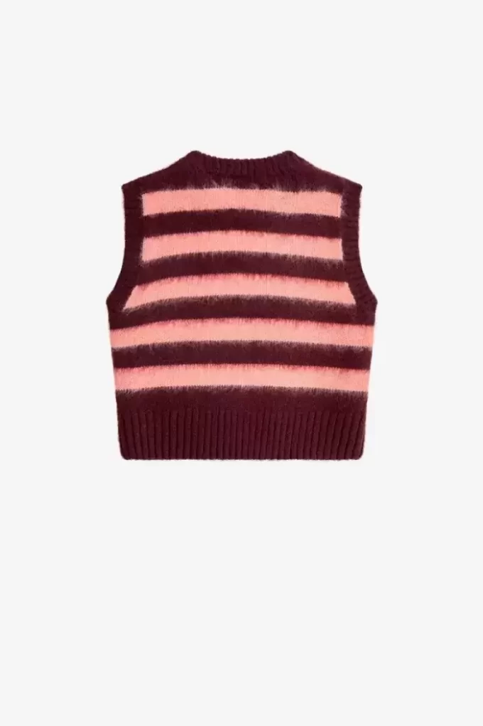 Striped Knitted Women’s Tanks