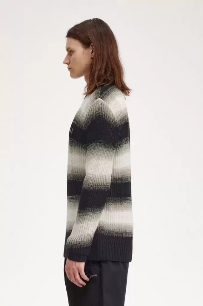 Striped Open Knit Men’s Jumper Striped Open Knit Men’s Jumper