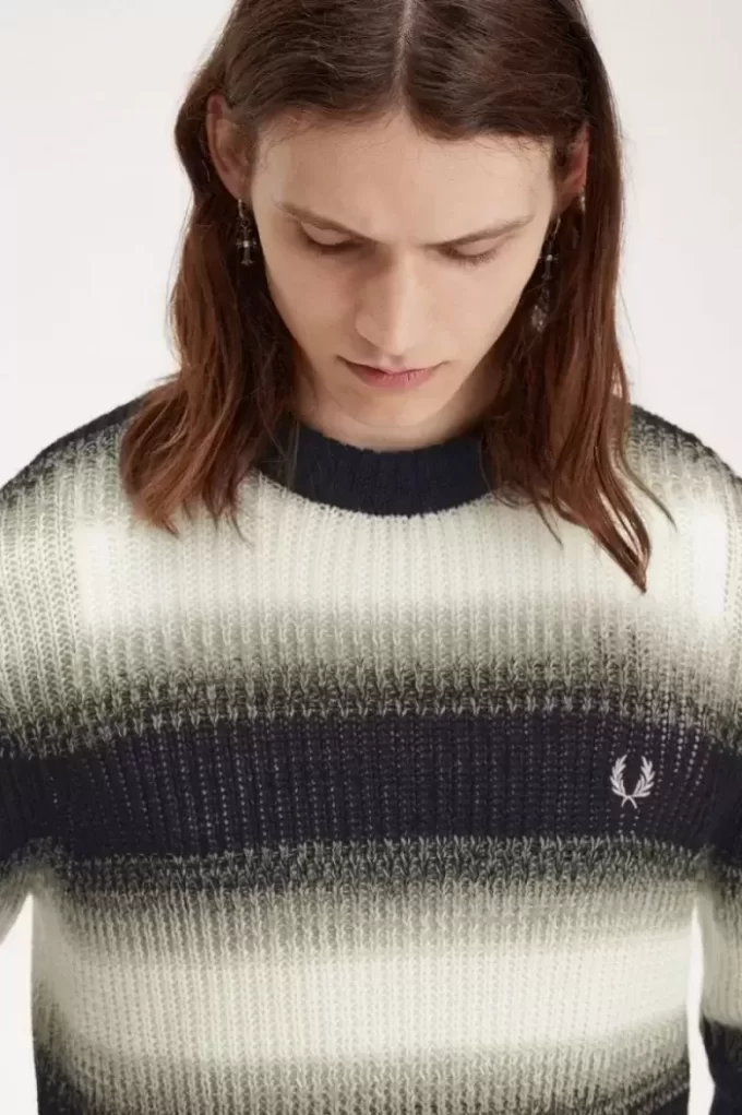 Striped Open Knit Men’s Jumper Striped Open Knit Men’s Jumper