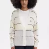 Striped Open Knit Women’s Cardigan Striped Open Knit Women’s Cardigan