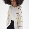Striped Open Knit Women’s Cardigan Striped Open Knit Women’s Cardigan