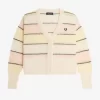 Striped Open Knit Women’s Cardigan Striped Open Knit Women’s Cardigan