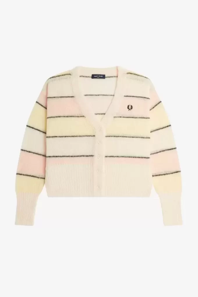 Striped Open Knit Women’s Cardigan Striped Open Knit Women’s Cardigan
