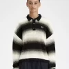 Striped Open-Knit Women’s Shirt Striped Open-Knit Women’s Shirt