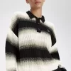 Striped Open-Knit Women’s Shirt Striped Open-Knit Women’s Shirt