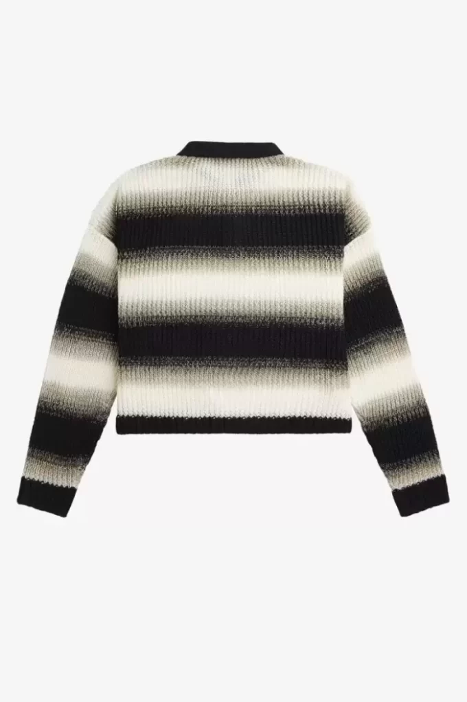 Striped Open-Knit Women’s Shirt Striped Open-Knit Women’s Shirt
