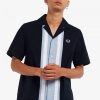 Striped Panel Bowling Shirts