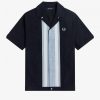 Striped Panel Bowling Shirts
