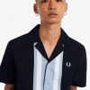 Striped Panel Bowling Shirts