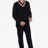 Striped V-Neck Jumper Knitwear Striped V-Neck Jumper Knitwear
