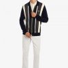 Striped Zip-Through Cardigan Knitwear Striped Zip-Through Cardigan Knitwear