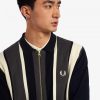 Striped Zip-Through Cardigan Knitwear Striped Zip-Through Cardigan Knitwear