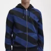 Striped Zip-Through Hooded Men’s Sweatshirts
