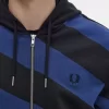 Striped Zip-Through Hooded Men’s Sweatshirts