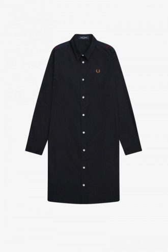 Tartan Panel Shirt Dress