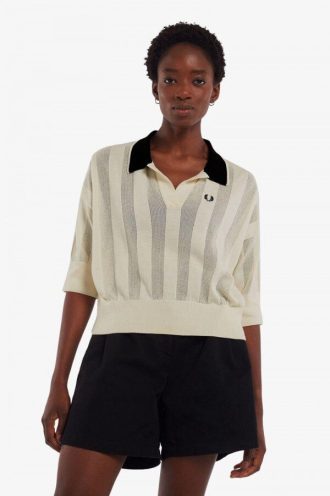 Textured Stripe Knitted Shirts