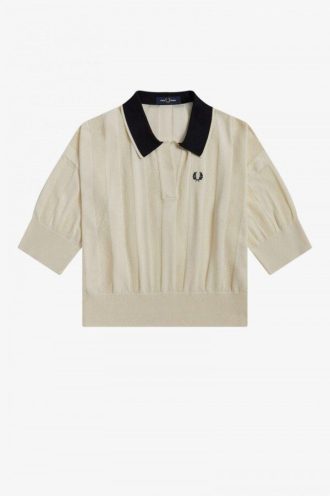 Textured Stripe Knitted Shirts