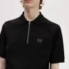 Textured Zip Neck Men’s Polo Shirt Textured Zip Neck Men’s Polo Shirt