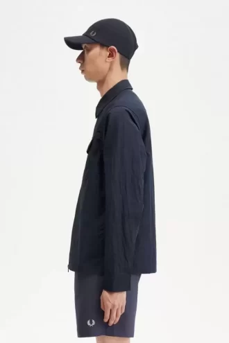 Textured Zip-Through Men’s Shirt