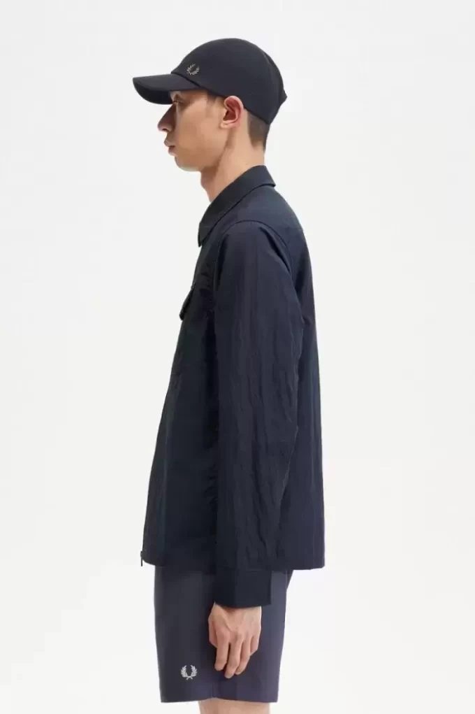Textured Zip-Through Men’s Shirt Textured Zip-Through Men’s Shirt
