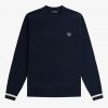 Tipped Crew Neck Jumper Knitwear Tipped Crew Neck Jumper Knitwear