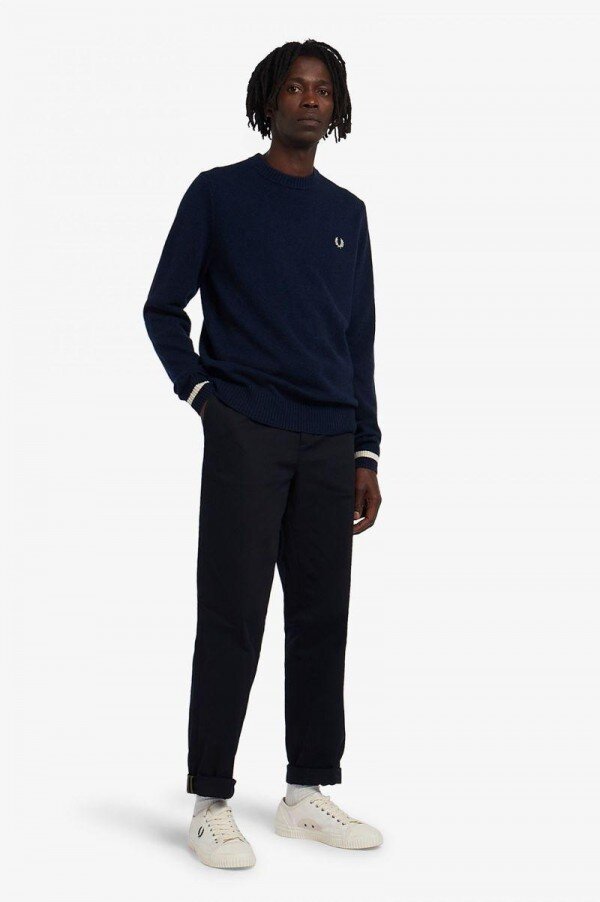 Tipped Crew Neck Jumper Knitwear Tipped Crew Neck Jumper Knitwear