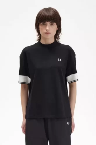 Tipped Cuff Piqué Women’s T-Shirt