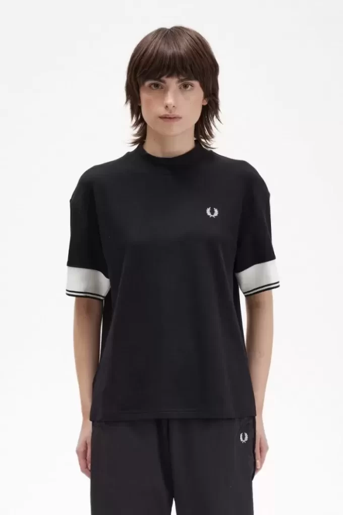 Tipped Cuff Piqué Women’s T-Shirt Tipped Cuff Piqué Women’s T-Shirt