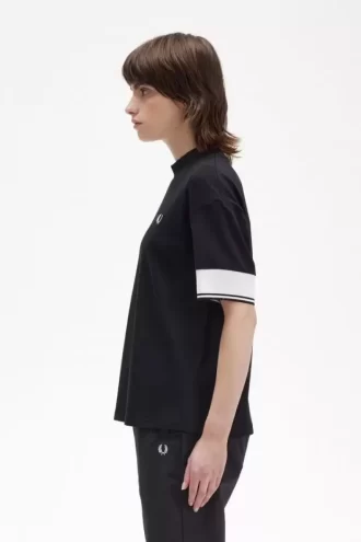 Tipped Cuff Piqué Women’s T-Shirt