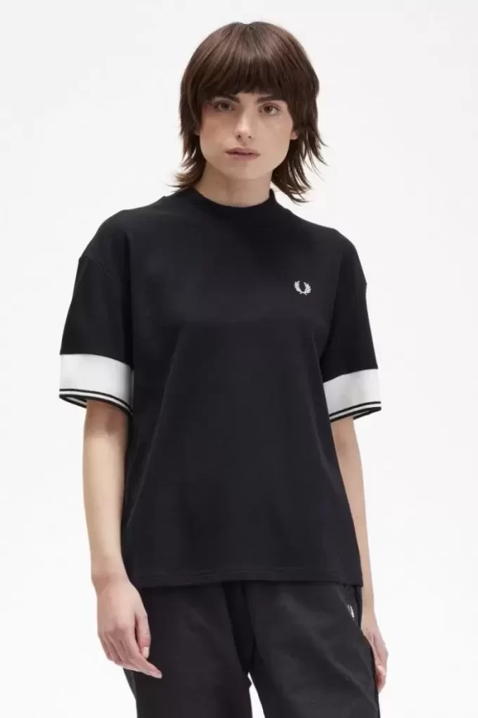 Tipped Cuff Piqué Women’s T-Shirt Tipped Cuff Piqué Women’s T-Shirt
