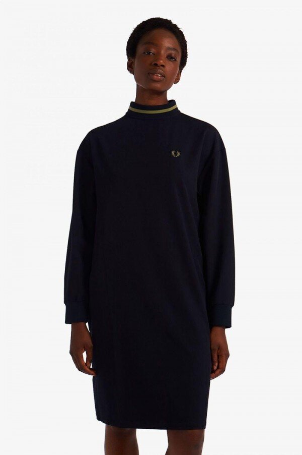 Tipped Mock Neck Dress Tipped Mock Neck Dress
