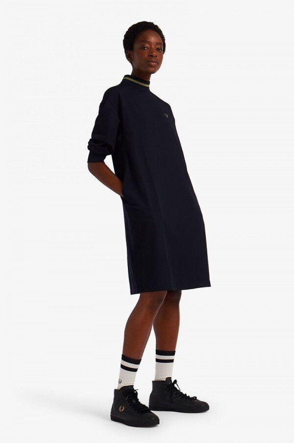 Tipped Mock Neck Dress Tipped Mock Neck Dress