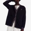 Tipped Piqué Textured Cardigan Knitwear Tipped Piqué Textured Cardigan Knitwear