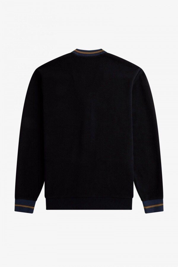 Tipped Piqué Textured Cardigan Knitwear Tipped Piqué Textured Cardigan Knitwear