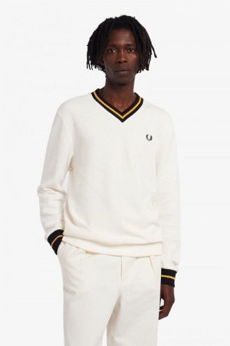 Tipped Piqué Textured Jumper Knitwear Tipped Piqué Textured Jumper Knitwear
