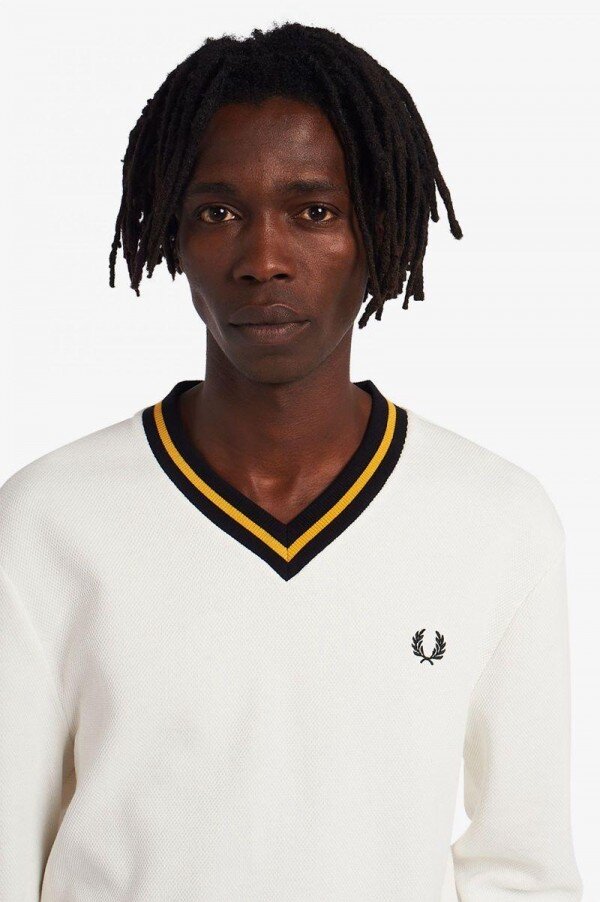 Tipped Piqué Textured Jumper Knitwear Tipped Piqué Textured Jumper Knitwear